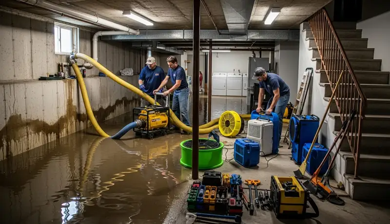 Flood Cleanup for Residential Basement in Santa Monica, CA in Santa Monica, CA